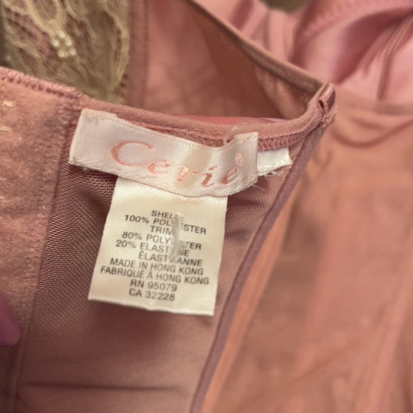 Blush Rose Satin and Lace Vintage Corset - Picture 6 of 6